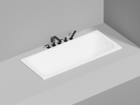 Ванна из литьевго мрамора Salini ORLANDA 102115GF 160х70 встраиваемая прямоугольная с ножками